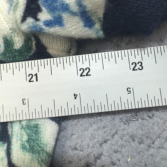 J Crew Sweater Mens Extra Large Cashmere Floral Johnny Collar Short Sleeve - Picture 4 of 10